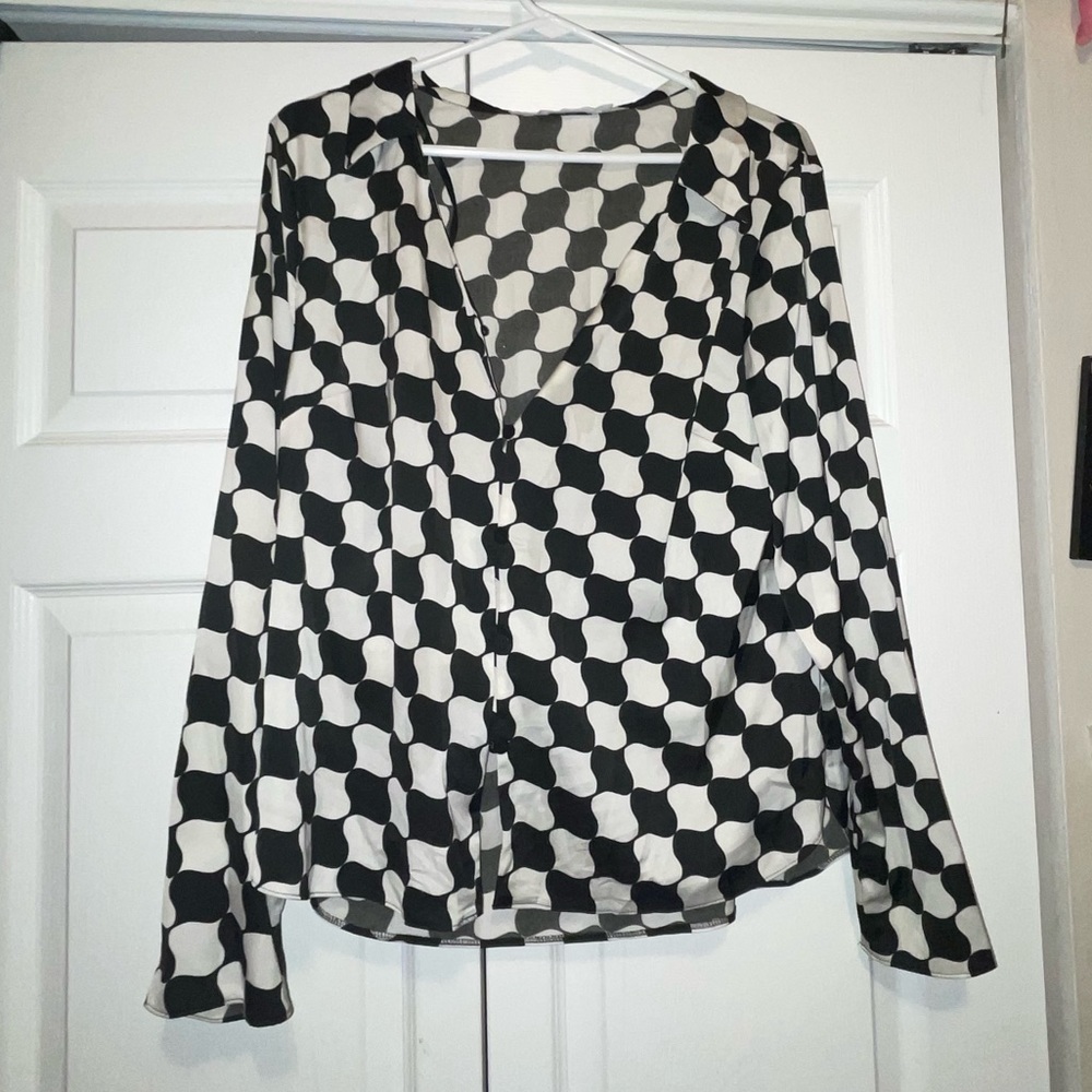Silk button up